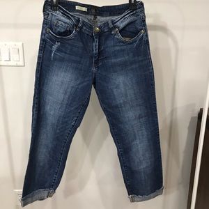 Crop straight leg jeans